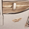 Guess Borsa Shopping Anise a Tre Scomparti con Logo Peoni