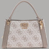Guess Borsa a Mano Logo 4G Karnilla con Tracolla Removibile
