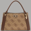 Guess Borsa a Mano Logo 4G Karnilla con Tracolla Removibile