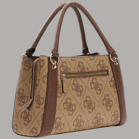 Guess Borsa a Mano Logo 4G Karnilla con Tracolla Removibile