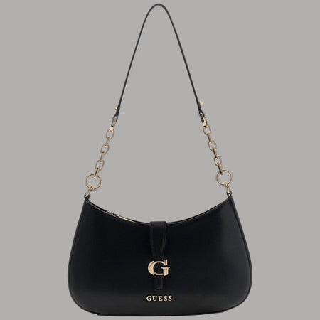 Guess Borsa a Spalla Carrie in Similpelle con Logo e Zip dorata