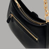 Guess Borsa a Spalla Carrie in Similpelle con Logo e Zip dorata