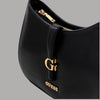 Guess Borsa a Spalla Carrie in Similpelle con Logo e Zip dorata