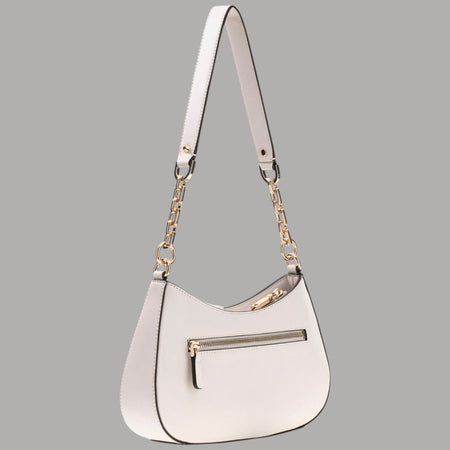 Guess Borsa a Spalla Carrie in Similpelle con Logo e Zip dorata