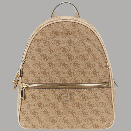 Guess Zaino Donna Manhattan Logo 4G Ecopelle Metalleria Oro