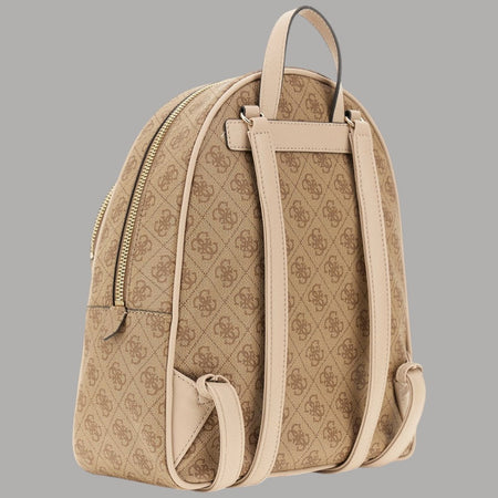 Guess Zaino Donna Manhattan Logo 4G Ecopelle Metalleria Oro