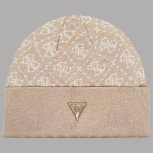 Guess berretto beige con logo 4G M5BZ18 Z0442 FNIF