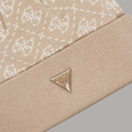 Guess berretto beige con logo 4G M5BZ18 Z0442 FNIF