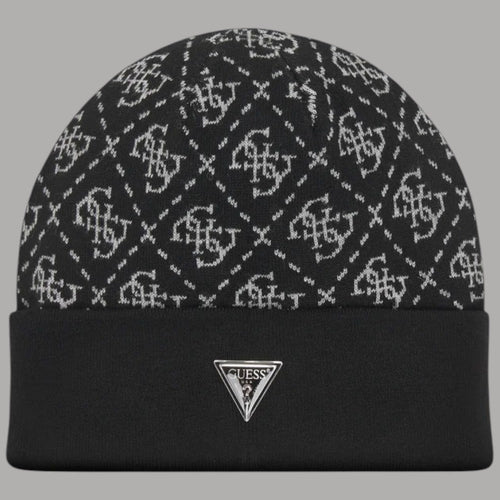 Guess berretto nero con logo 4G in misto seta M5BZ18 Z0442 FJAJ