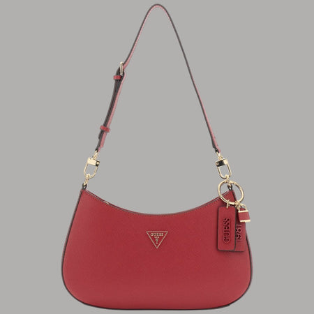 Guess borsa a spalla rossa in saffiano NOELLE HWZG96 72180 GAR