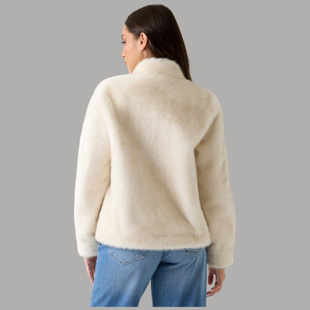 Guess eco pelliccia bianca Luna W5BL64 W3920 G012