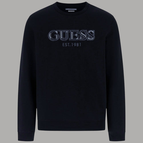 Guess felpa blu con logo M5BQ08 K9Z21 G7V2
