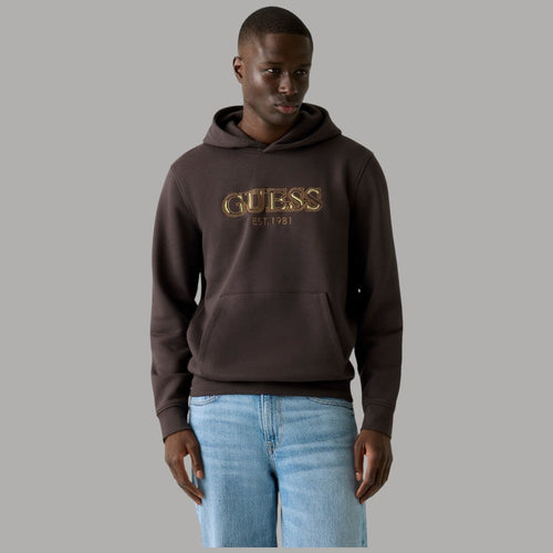 Guess felpa marrone con cappuccio M5BQ36 K9Z21 G1H3