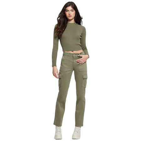 Guess pantalone cargo verde Sexy Kori W4RB59 W93CL Pantaloni Guess