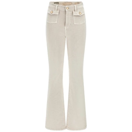 Guess pantaloni crema Sexy Flare W4RB38 WFY1A Pantaloni Guess
