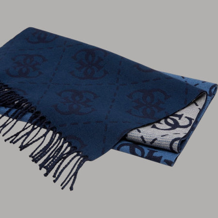 Guess sciarpa blu degrade 40X180 AM9561 POL03 BLU