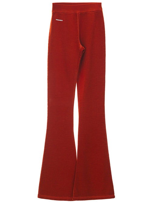 DSQUARED2 Pantalone Felpa Flared a Vita Alta Dsquared2 da donna