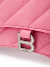 Balenciaga Borsa a Spalla Crush con Catena Silver da donna