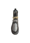 Anfibio bambina Gioseppo Agassiz nero pelle zip laterale urban style