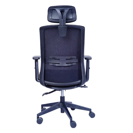 Sedia da ufficio ergonomica "Tallin" in tessuto traspirante con ruote
