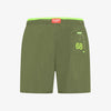 Costume uomo Sun68 verde militare shorts mare in nylon con coulisse fluo