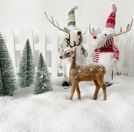 Neve fine per decorare villaggio di Natale e presepe "Bio"