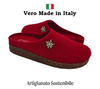Ciabatte Tirolesi da Donna, Pantofole Invernali da Casa, Sottopiede Estraibile, 100% Made in Italy