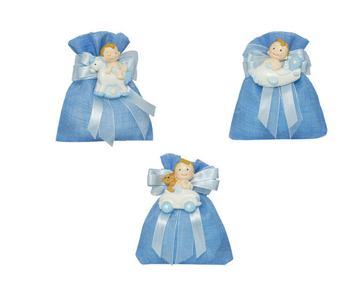 Magneti bimbo con automezzi  Resina Nascita Bimbo Harmony