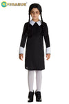 COSTUME CARNEVALE FIGLIA HORROR ( MERCOLEDI ) BAMBINA DA 3 A 14 ANNI - PEGASUS H8157-A-1
