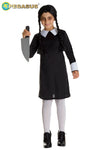COSTUME CARNEVALE FIGLIA HORROR ( MERCOLEDI ) BAMBINA DA 3 A 14 ANNI - PEGASUS H8157-A-1