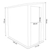 TOOL - casetta in resina da giardino porta attrezzi cm 111x191x194 h Marrone