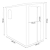 TOOL - casetta in resina da giardino porta attrezzi cm 143x247x194 h Marrone