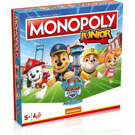 Paw Patrol Junior Monopoly - Gioco da tavolo - MOSSE VINCENTI - Monopoli Junior con personaggi Paw Patrol.