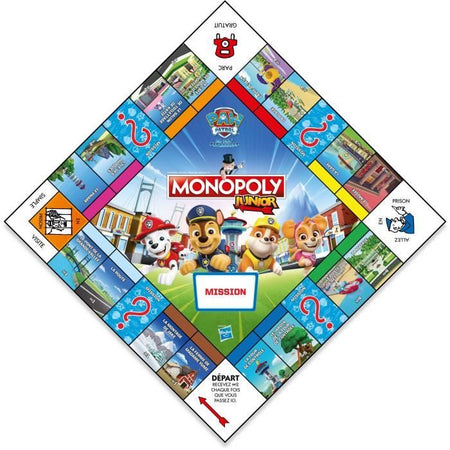 Paw Patrol Junior Monopoly - Gioco da tavolo - MOSSE VINCENTI - Monopoli Junior con personaggi Paw Patrol.