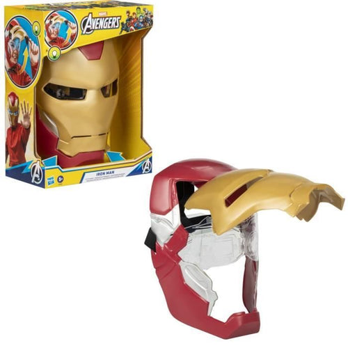 Maschera elettronica Iron Man con visiera mobile, con effetti luminosi, Per far vestire i bambini come il loro eroe preferito, Da 5