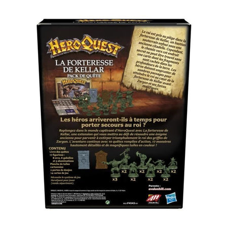 Heroquest, Extension La fortress de Kellar, 2 a 5 giocatori, 14 anni, sistema di gioco Heroquest - Avalon Hill