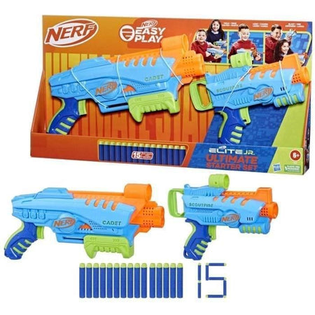 Nerf Elite Junior Ultimate Starter Set, 2 Blaster, 15 Darts Nerf Elite