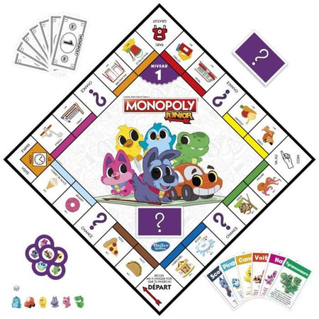 Monopoly Junior 2 in 1 - Game da tavolo per bambini