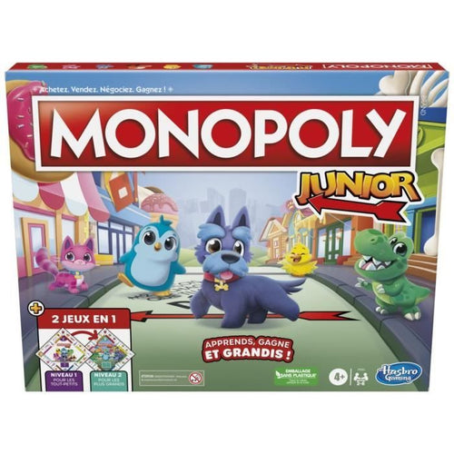 Monopoly Junior 2 in 1 - Game da tavolo per bambini