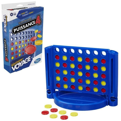 Power 4 Voyage, gioco da tavolo da viaggio per 2 giocatori, gioco da viaggio, dai 6 anni, Hasbro Gaming