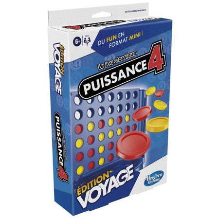 Power 4 Voyage, gioco da tavolo da viaggio per 2 giocatori, gioco da viaggio, dai 6 anni, Hasbro Gaming