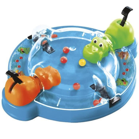 Gluttonous Hippos Travel, gioco da tavolo da viaggio per 2 giocatori, dai 4 anni, Hasbro Gaming