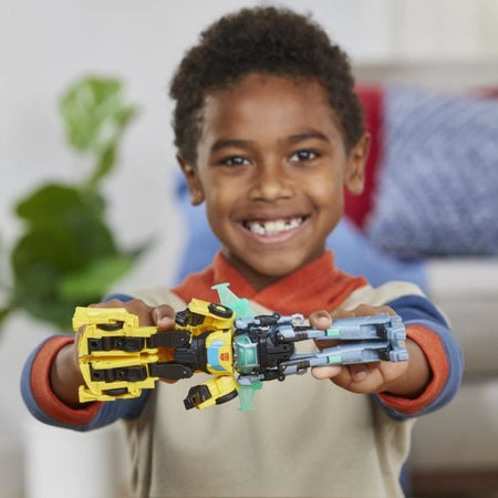 Cyber-Combiner Bumblebee e Mo Malto Action Figures, Giocattoli interattivi per ragazze e ragazzi, Transformers EarthSpark, dai 6 anni