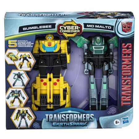Cyber-Combiner Bumblebee e Mo Malto Action Figures, Giocattoli interattivi per ragazze e ragazzi, Transformers EarthSpark, dai 6 anni