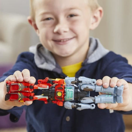 Action Figure Terran Twitch e Robby Malto, Giocattoli interattivi per ragazze e ragazzi, Transformers EarthSpark Cyber-Combiner, dai 6 anni