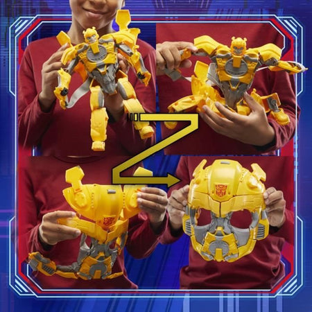 Figura 2 in 1 di Bumblebee B-127 da 25 cm, Transformers One si trasforma in maschera, giocattoli interattivi, dai 6 anni