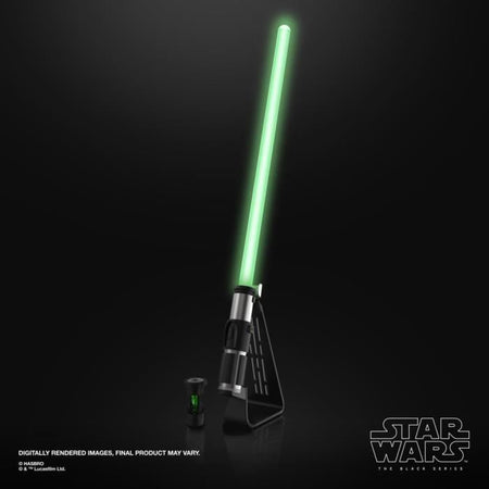Spada laser elettronica Yoda's Force FX Elite con LED ed effetti sonori premium, dai 14 anni in su, Star Wars The Black Series