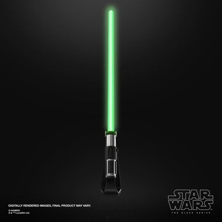 Spada laser elettronica Yoda's Force FX Elite con LED ed effetti sonori premium, dai 14 anni in su, Star Wars The Black Series