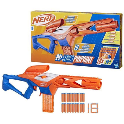 Nerf NSeries Pinpoint blaster con dardo, 18 dardi, a partire da 8 anni