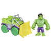 Set scatola camion da demolizione Spidey Hulk, veicolo con statuetta da 10 cm, giocattoli per bambini di 3 anni, Spidey e i suoi amici straordinari